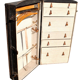 Antique 1920s Wardrobe Cabin Trunk Transatlantic Wardrobe Chest Dressing Room