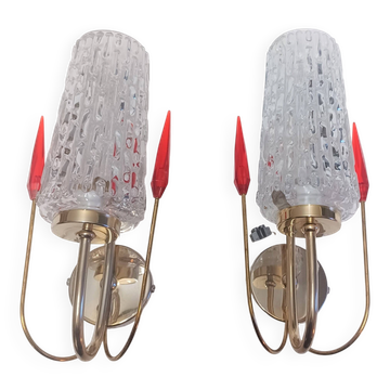 Pair of wall sconces 1960