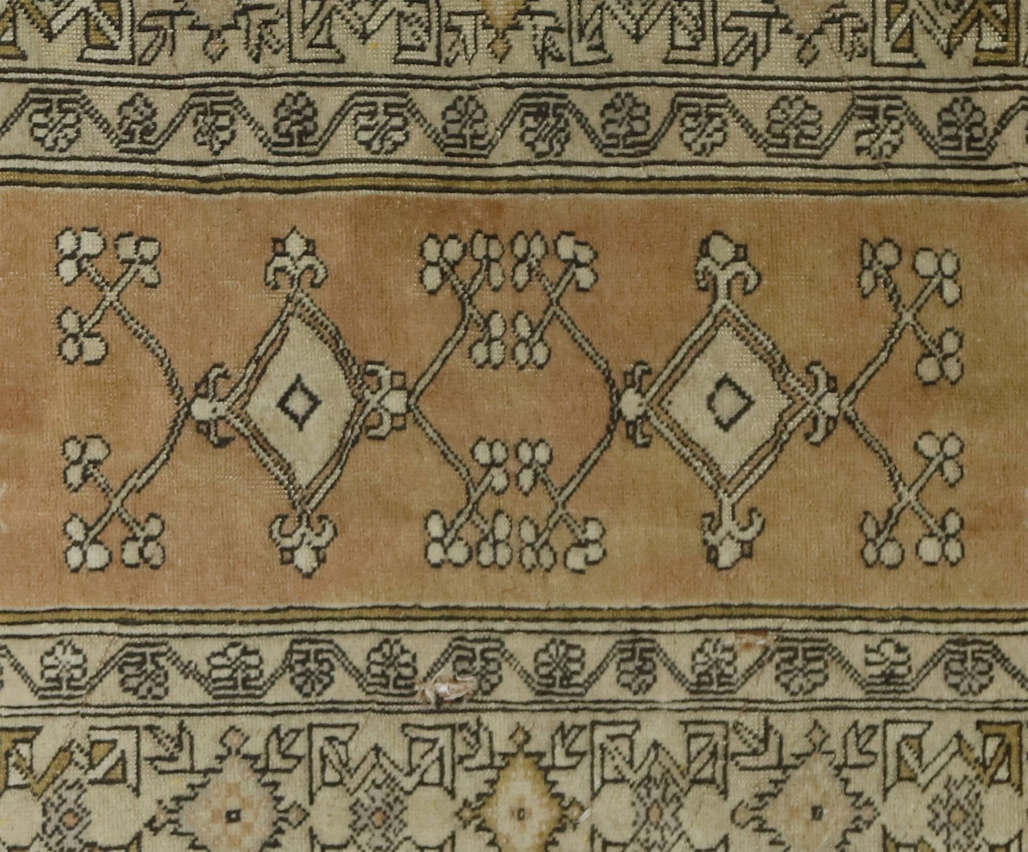 Turkish Anatolian Handmade Vintage Area Rug 185 cm x 110 cm