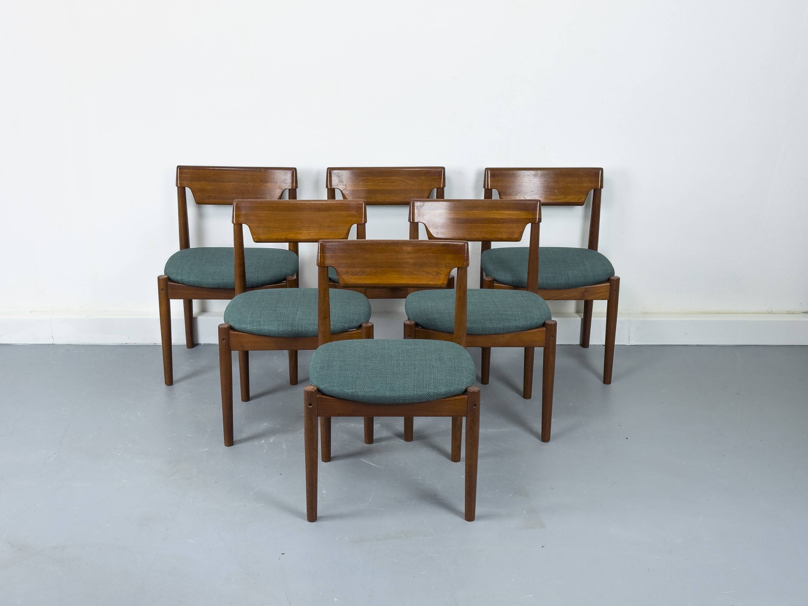 Teak Dining Chairs from Glostrup Møbelfabrik, 1960s, Set of 6