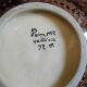 Pair of plates or dishes in Quimper earthenware, HB, René QUILLIVIC