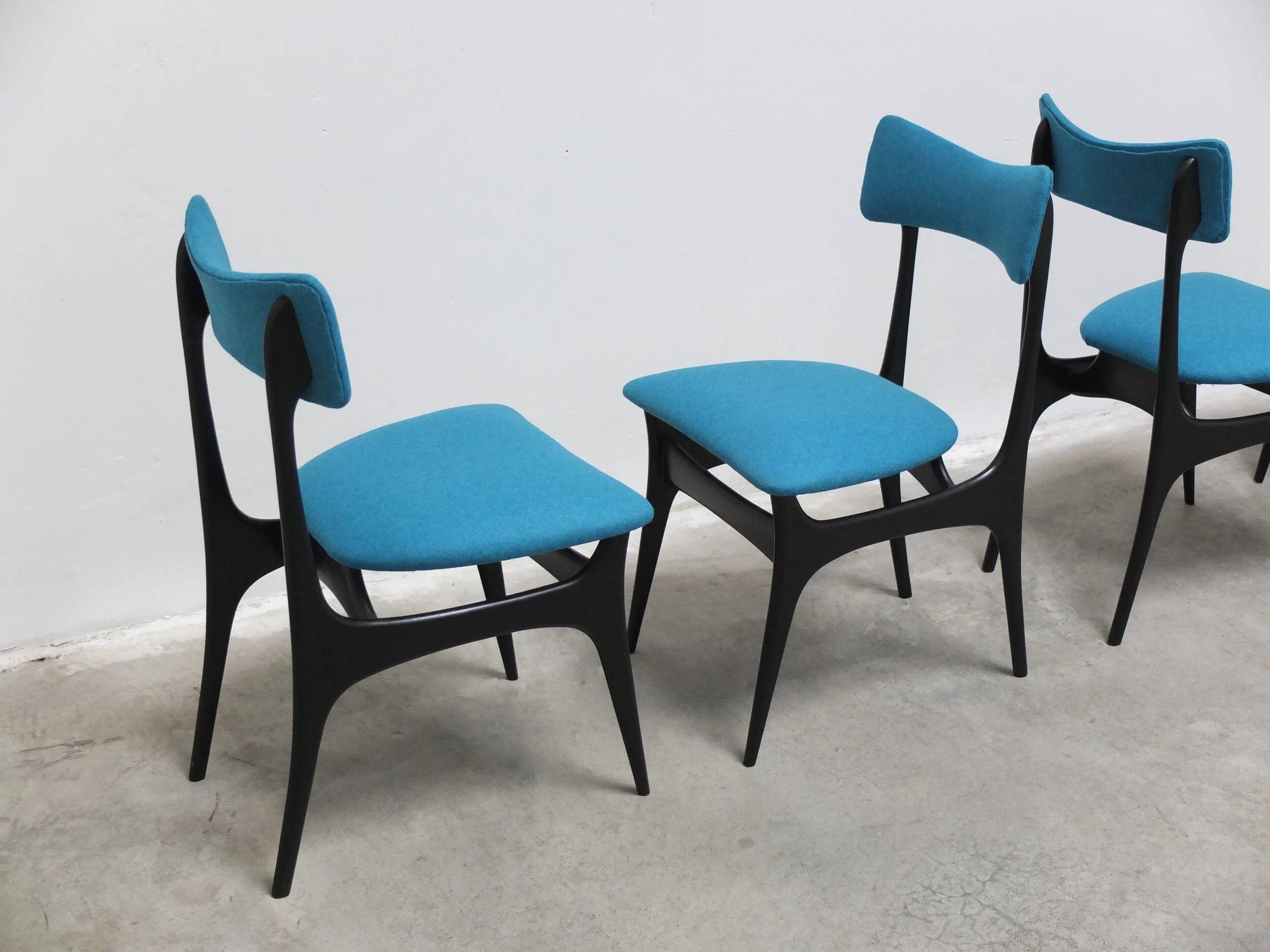 Set of 4 'S3' dining chairs by Alfred Hendrickx for Belform, 1950s