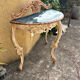 Antique patinated console
