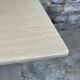 Table basse carrée vintage en travertin italie 1980