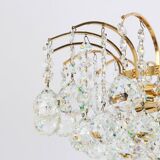 Chandelier with crystal balls 1970s