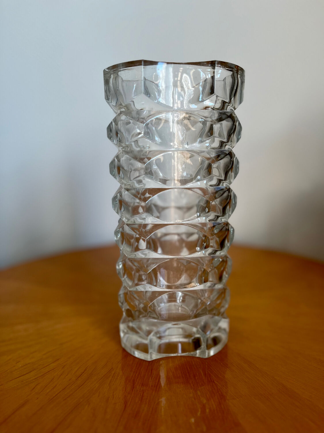 Crystal glass vase 1950