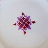 6 flat ironstone plates from Moulin des Loups and Hamage, Madeleine model