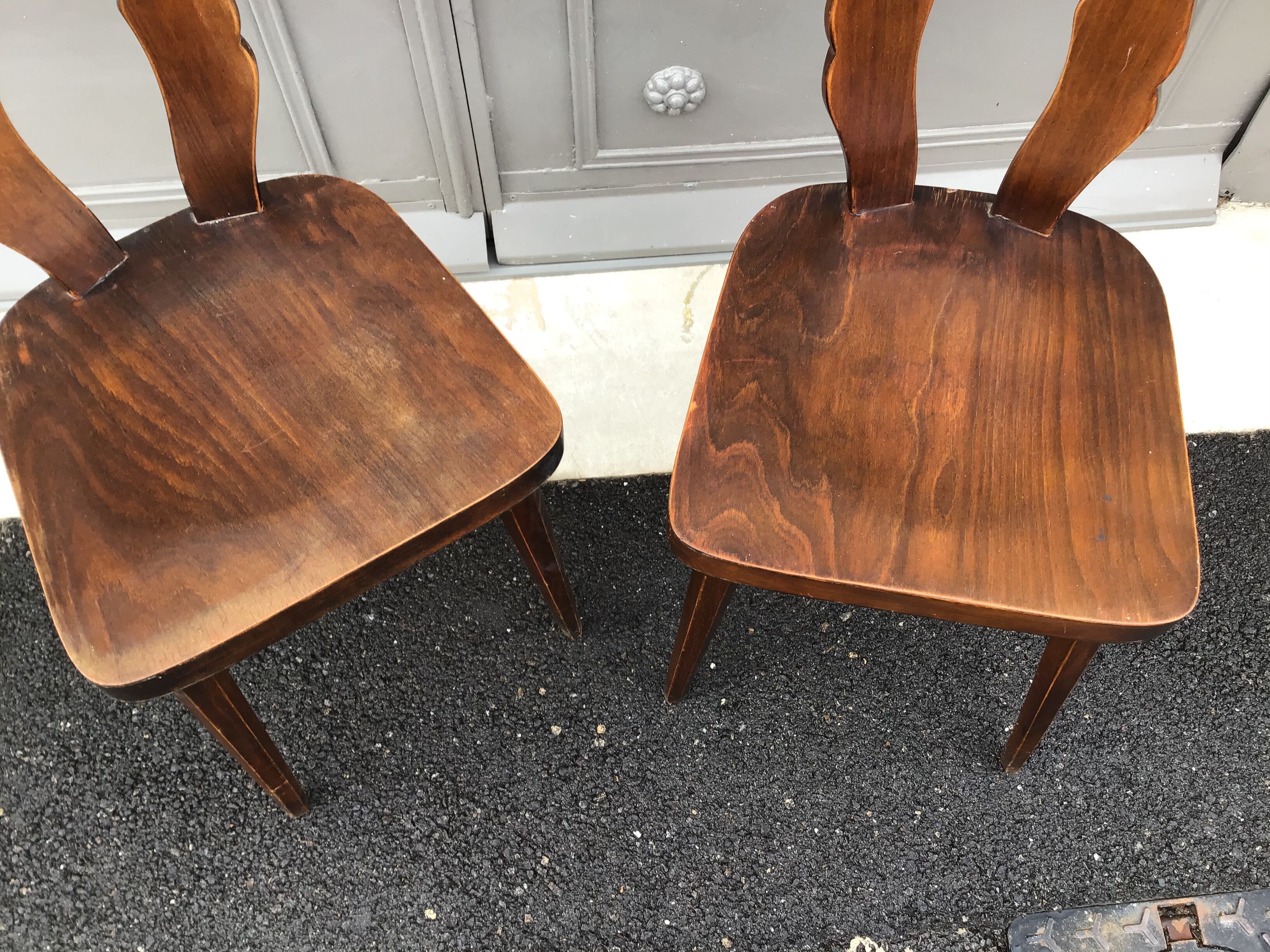 Pair of bistro chairs 1960