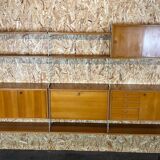 60s 70s teak string shelf module by Kajsa & Nils "Nisse" Strinning Sweden 60s