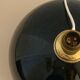 Art deco lamp foot in black opaline