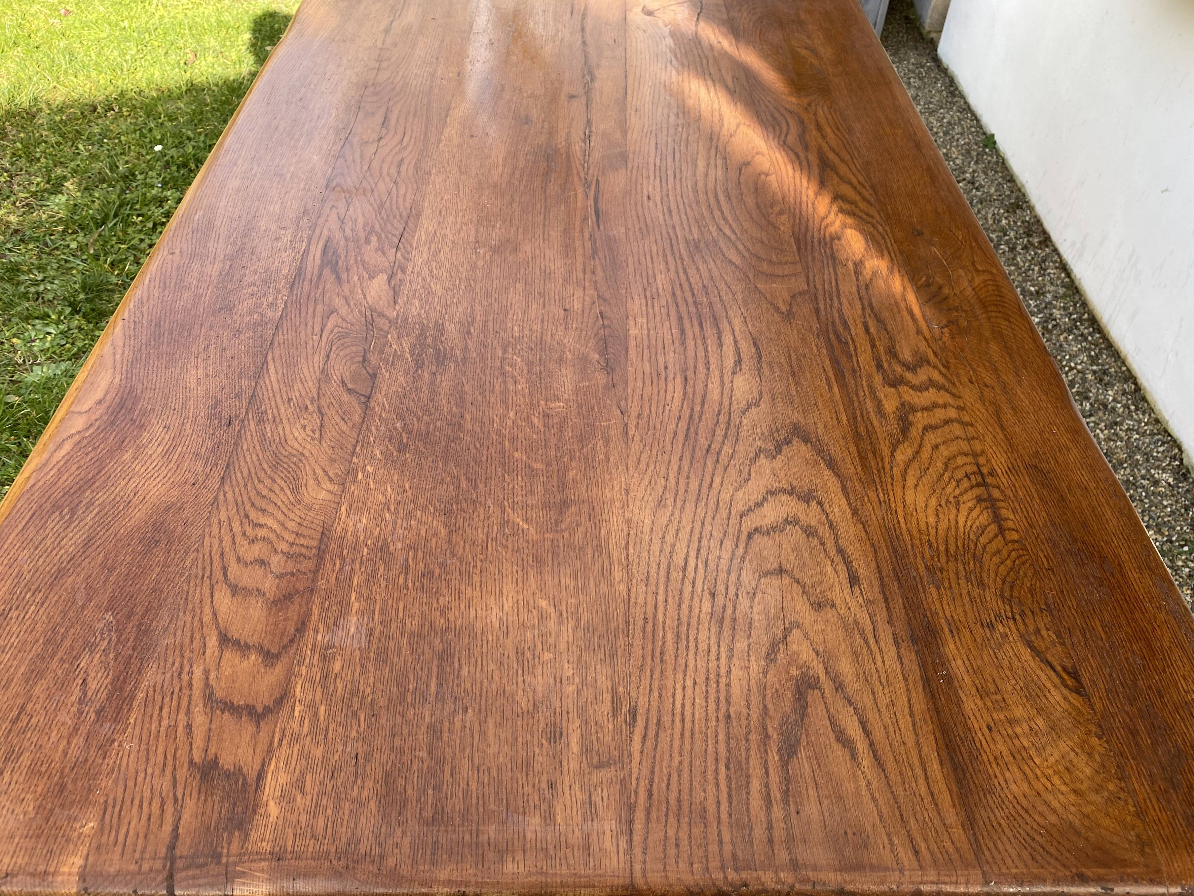 Massive oak monastery table