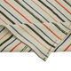Handmade anatolian nomadic 1980s 165 cm x 231 cm multicolor hemp kilim carpet