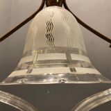 Italian Art Deco Murano Glass Pendant Lamp