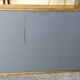 Large pharmacy wall display case in light oak - vintage 1960
