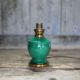 Vintage ceramic lamp, green Art Deco lamp, table lamp, freestanding lamp.