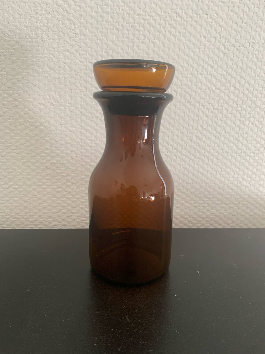 Pot verre ambré Container Made in Belgique