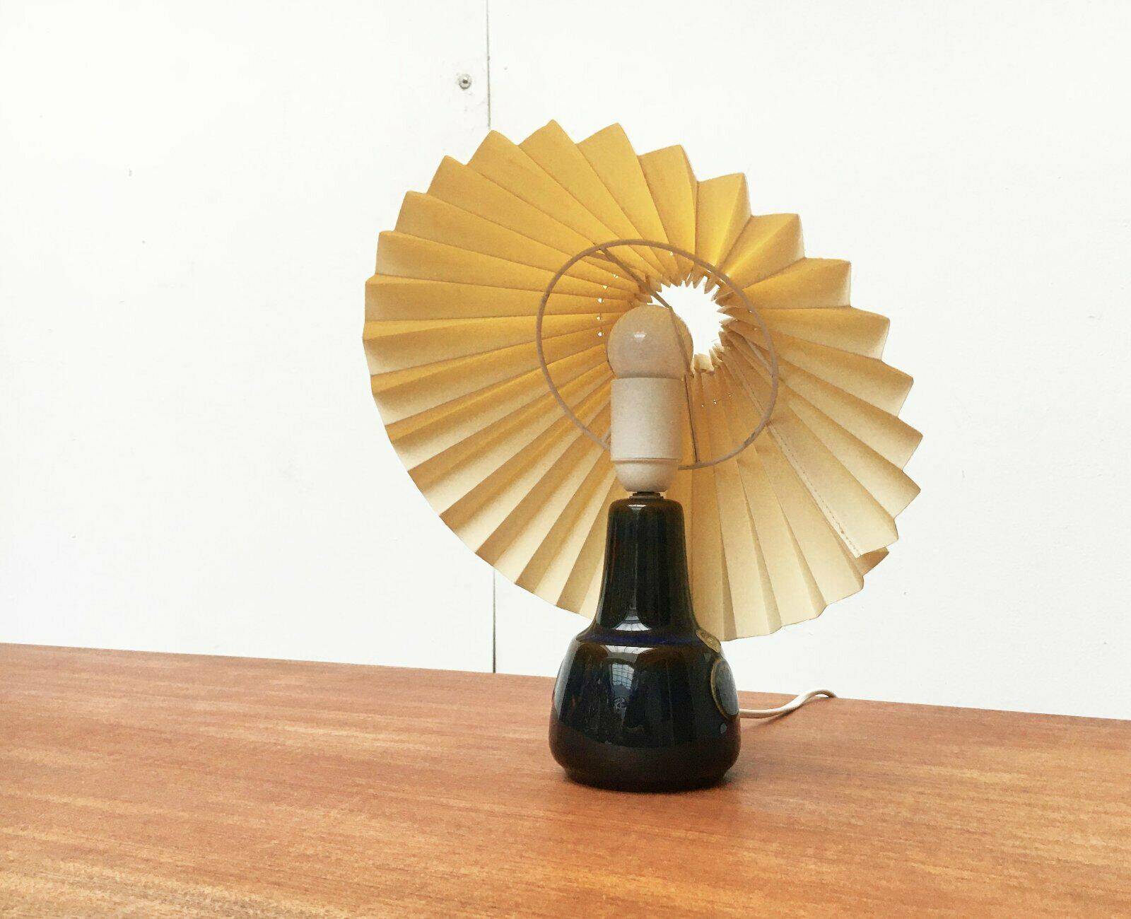 Mid-century Danish ceramic table lamp by Søholm.