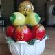 Large vintage fruit bowl – sculptural centrepiece from the year