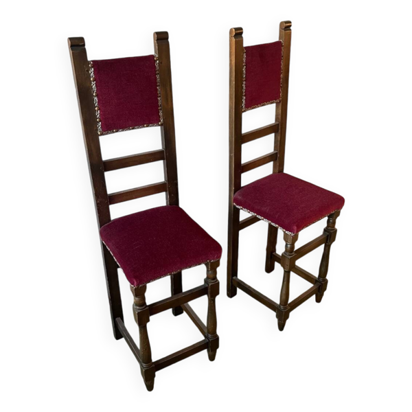 Paire de chaises décoratives 1950/60
