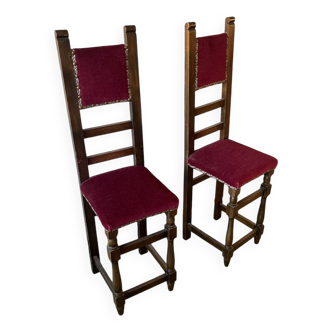 Paire de chaises décoratives 1950/60