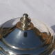 Tisher cup in silver metal and glass