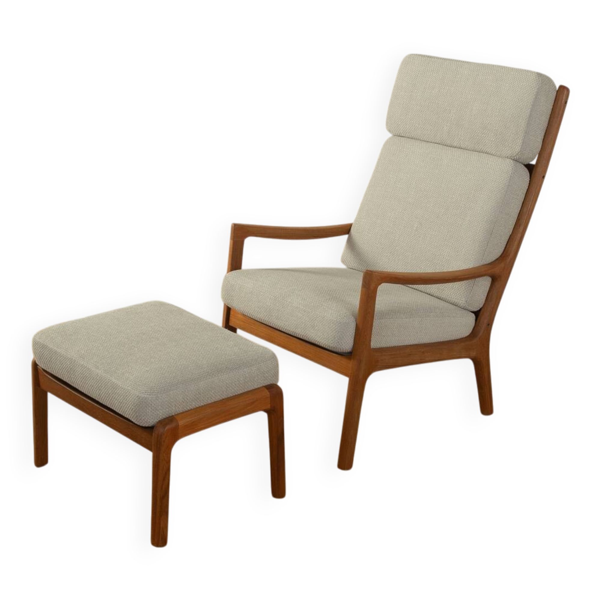 Senator armchair with stool, Ole Wanscher