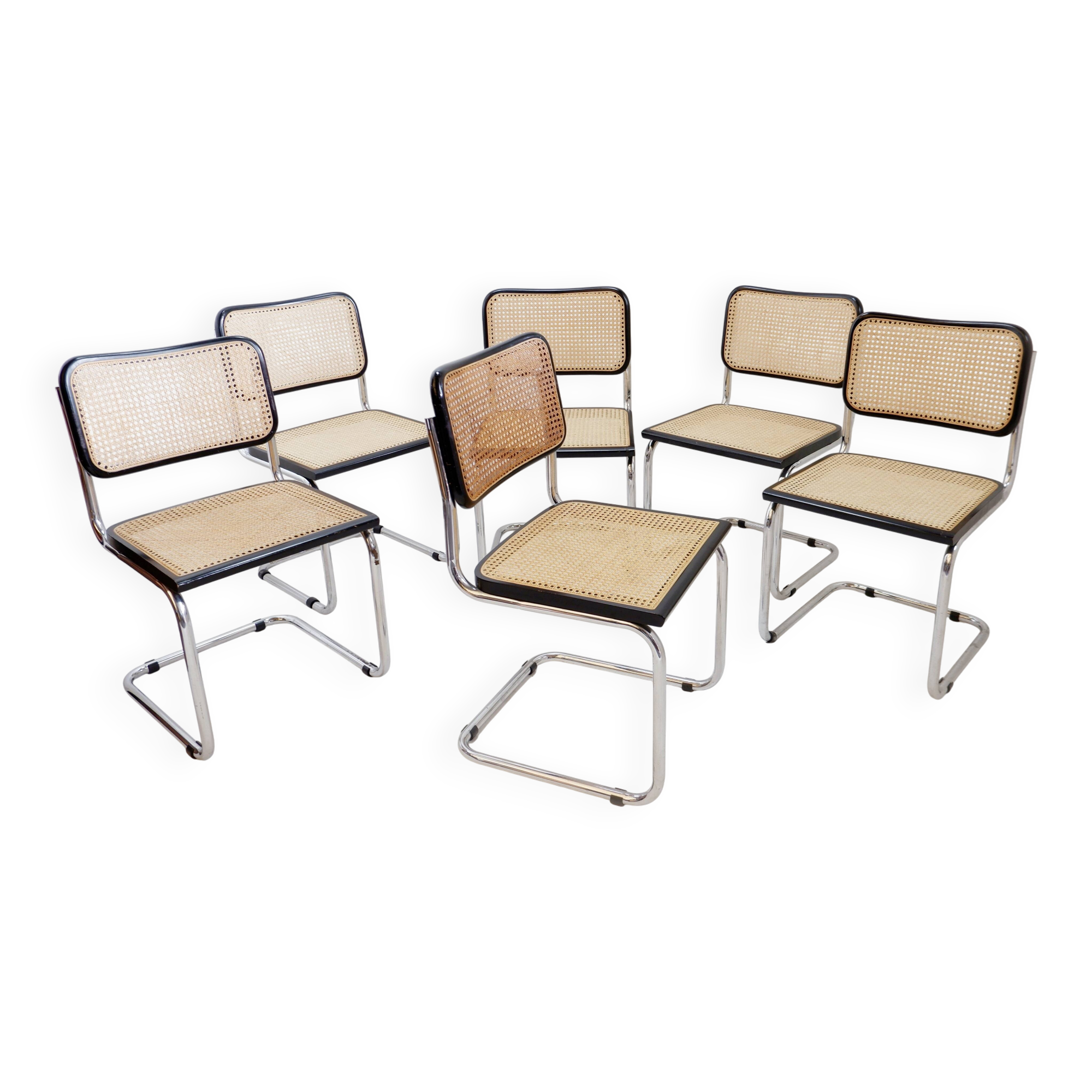 B32 Style Dining Chairs by Marcel Breuer, Set of 5+1 - Italy