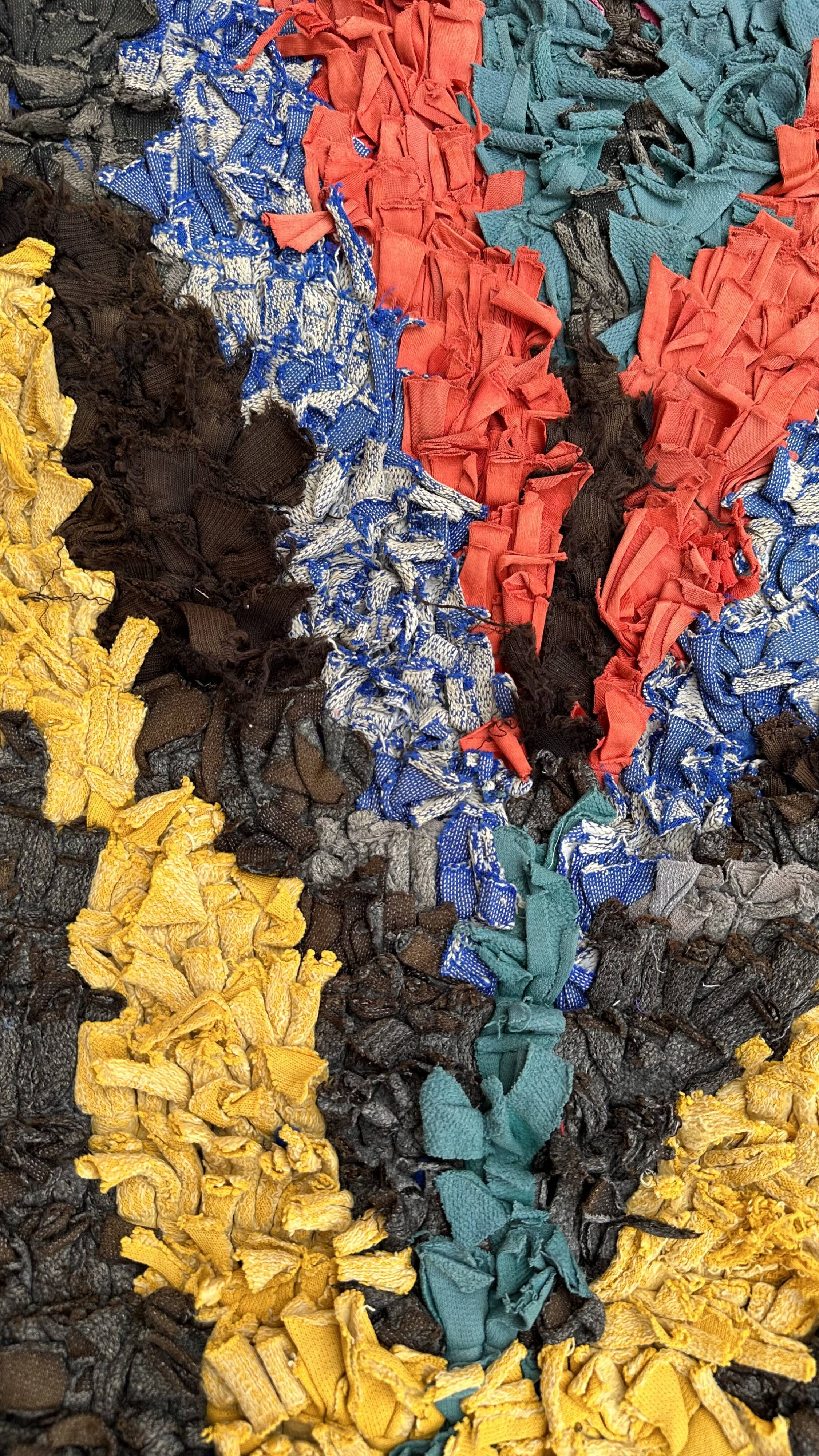 Colorful Boucherouite Berber rug - 104 x 202 cm