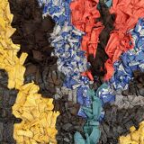 Tapis Berbère Boucherouite coloré - 104 x 202 cm
