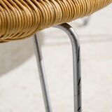 Vintage ikea rattan bench