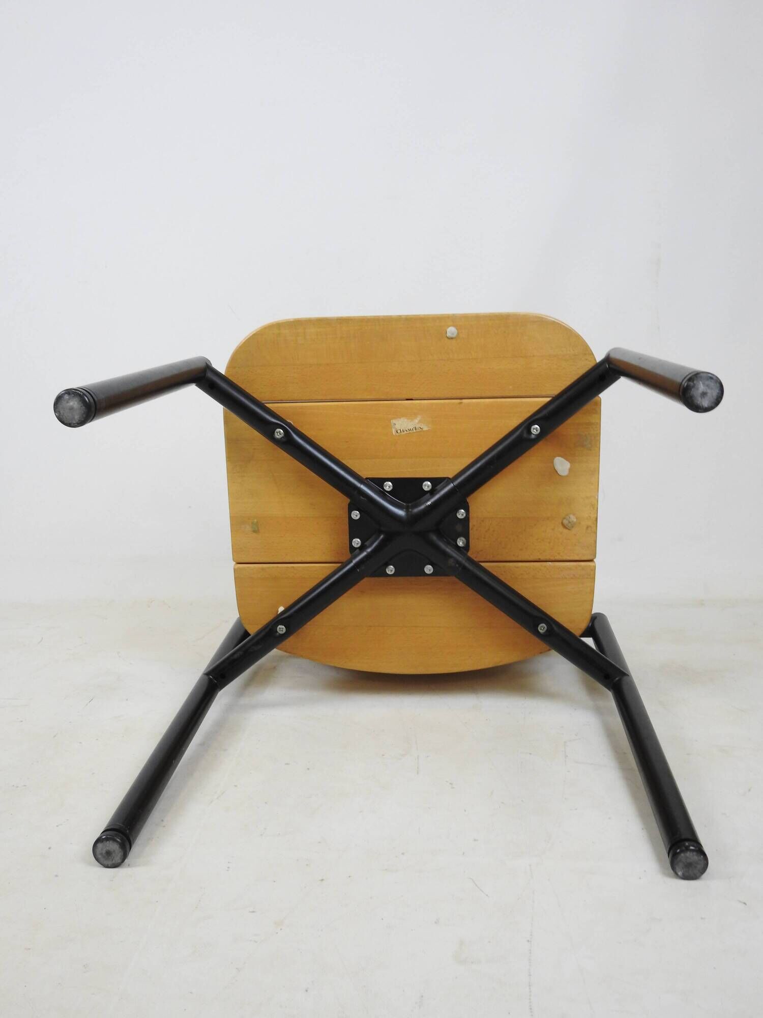 Vintage Martin Stoll Scandinavian Chairs 60/70 Beige Black Legs