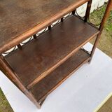 Vintage rattan bookcase shelf from the 70s