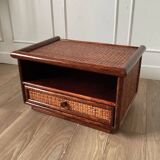 Roche-Bobois rattan bedside table