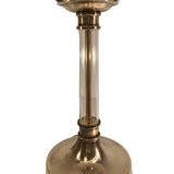 Art deco lucite and brass table or desk lamp