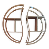 YIN YANG TEAK BOOKSHELF