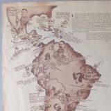 Vintage poster of the revolutions of South America