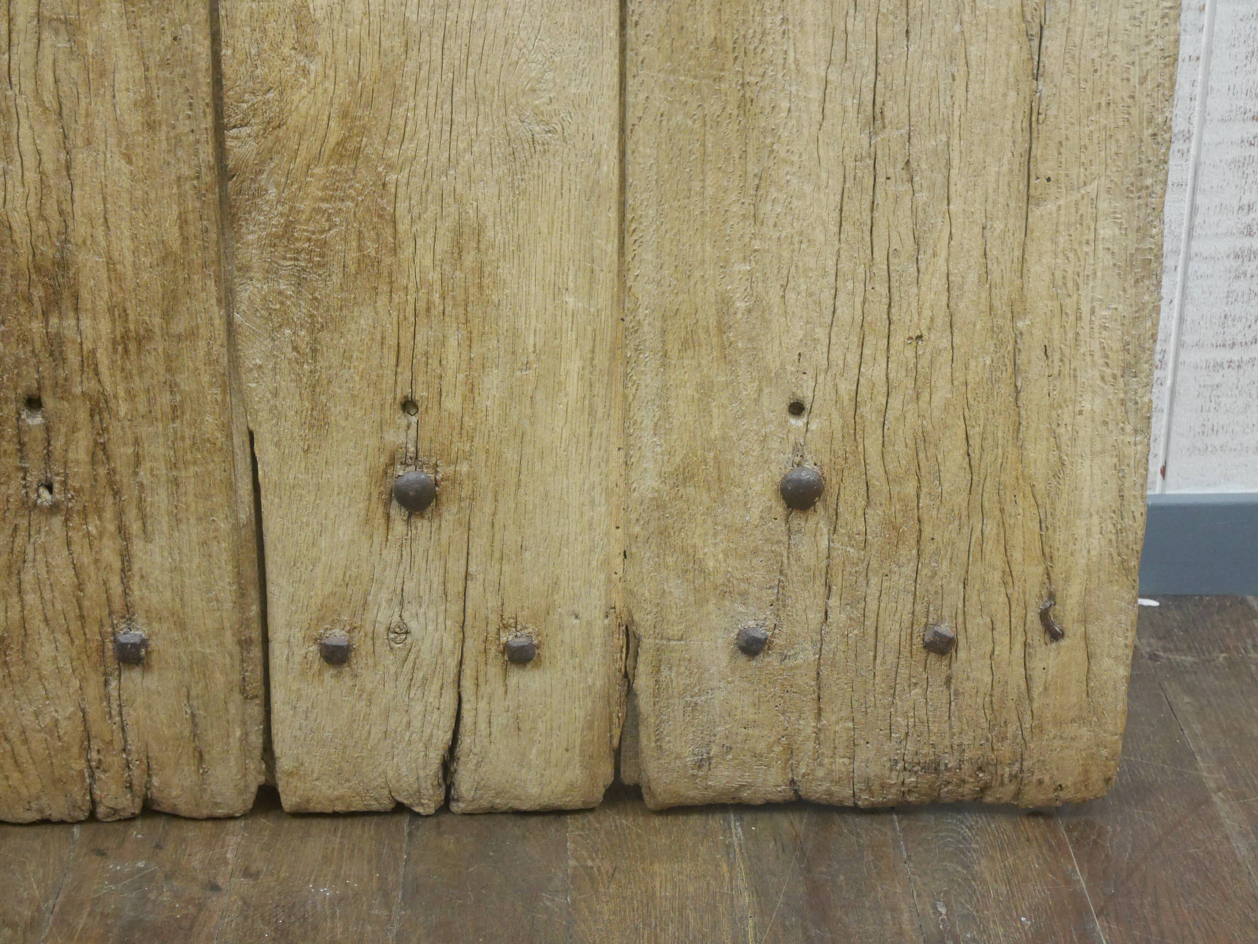 Old door in rustic chene farm castles