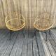 Rattan armchairs