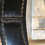 Leather mirror with clip