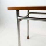 Coffee table in teak and legs in metal, designed by Hans J. Wegner, 1960s