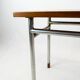 Coffee table in teak and legs in metal, designed by Hans J. Wegner, 1960s