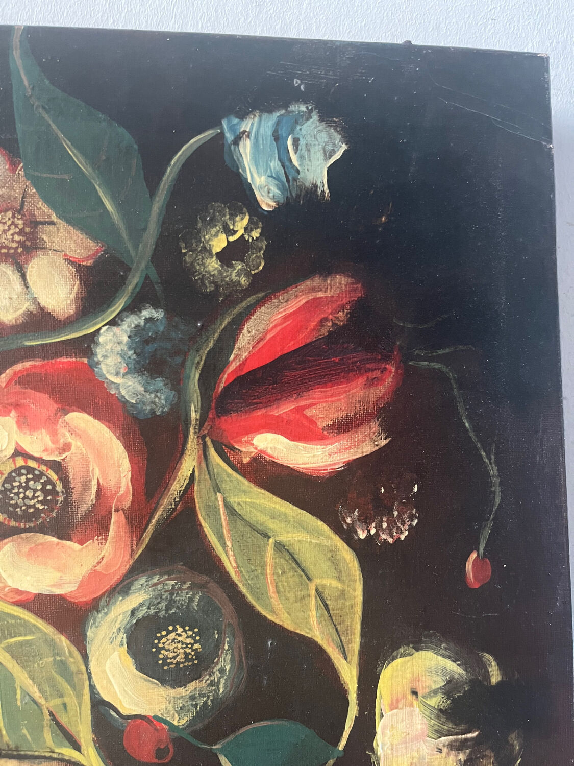 Bouquet of Flowers, oil on canvas, signed