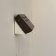 Vintage adjustable wall light, brown painted metal, Denmark, 1970