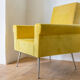 Italian Chair 1950 in Velvet yellow