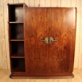 Asymmetrical art deco rosewood veneer cabinet