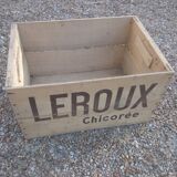 Caisse en bois chicorée leroux