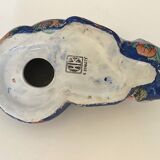 Vintage ceramic cat with fruit decoration