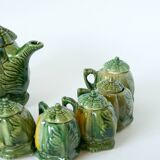 Slush tea service consisting of a small teapot and 6 mini cups with lid model "