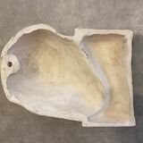 Head of jesus christ plaster sculpture signed courtin to hang