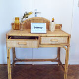 Rattan desk